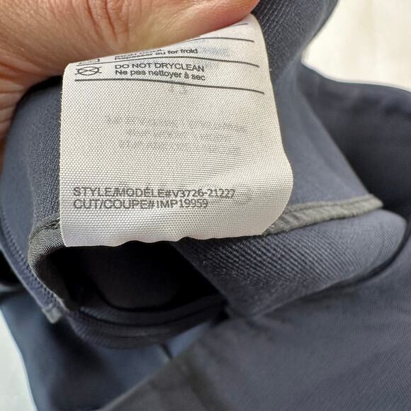 Vince Pants Womens 12 Blue Deconstructed Wide Leg Trouser Side Zip Classic Work - Picture 7 of 13